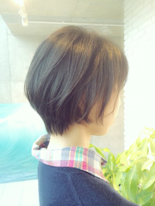 こんなにバッサリ 誰でも綺麗になる黒髪の大人前下がりボブ ショートヘアのトリセツ