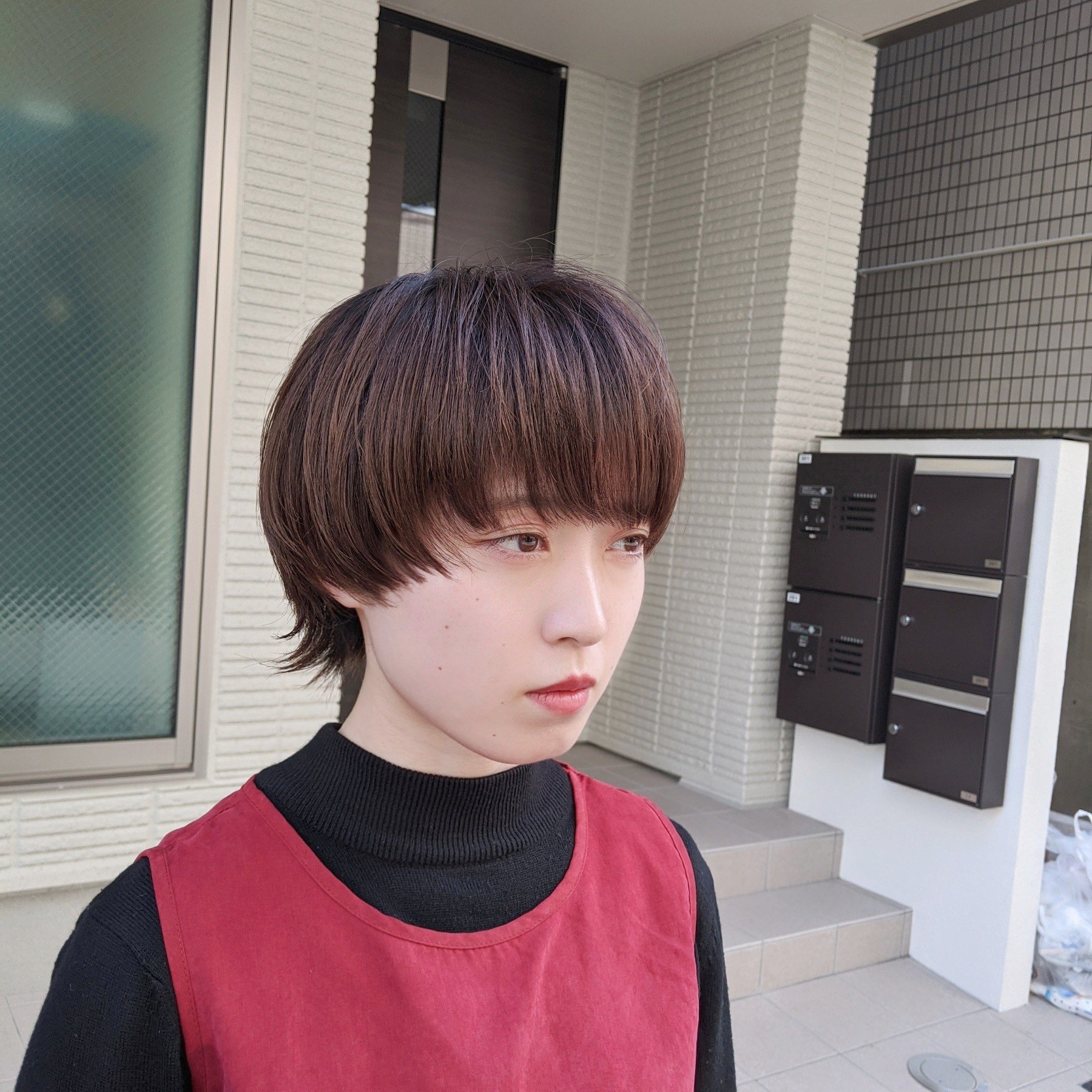 ヘアカタ ショート ウルフ